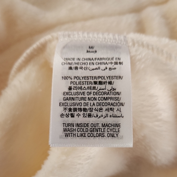 Cream LOVE Embroidered Women's Robe - Picture 7 of 8